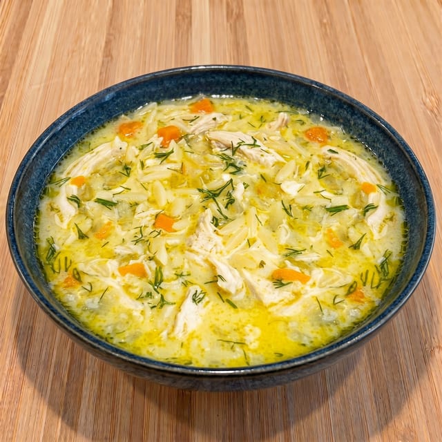Avgolemono Soup.