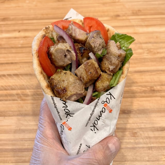 Pork Souvlaki Pita.