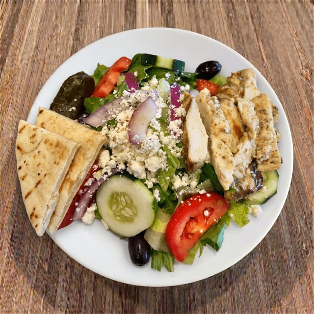 Greek Salad + Chicken.