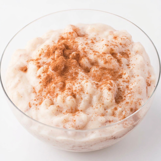 Homemade Rice Pudding Tray.