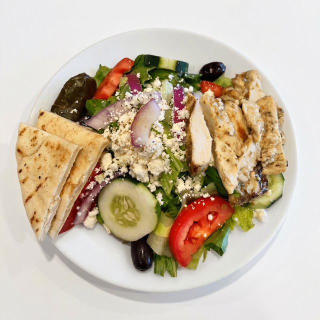 Greek Salad + Chicken.