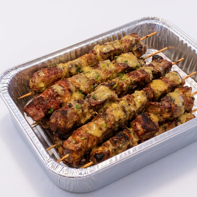 Pork Souvlaki Tray.