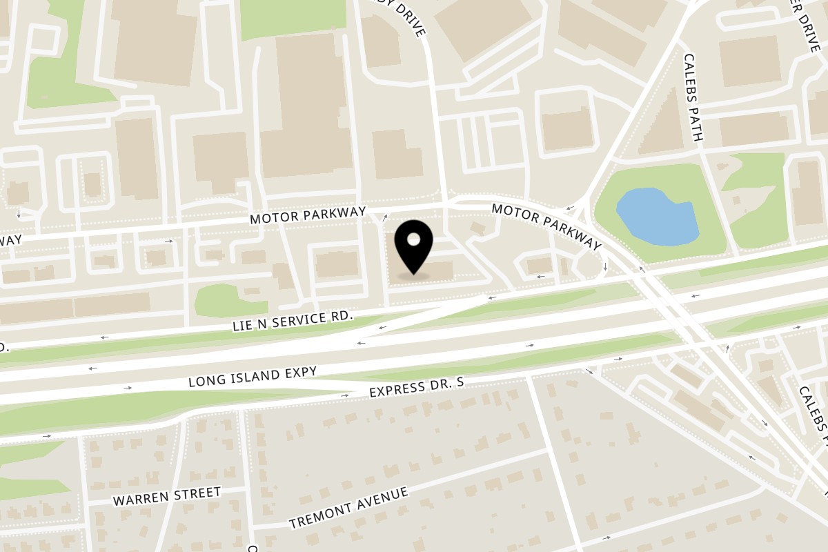 Map showing the location of Kalamaki on 694 Motor Parkway in Hauppauge